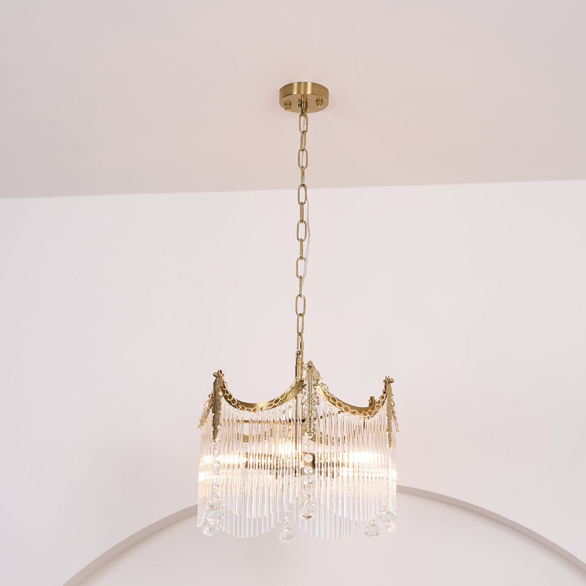 Mavora Brass Chandelier-Moonnatur