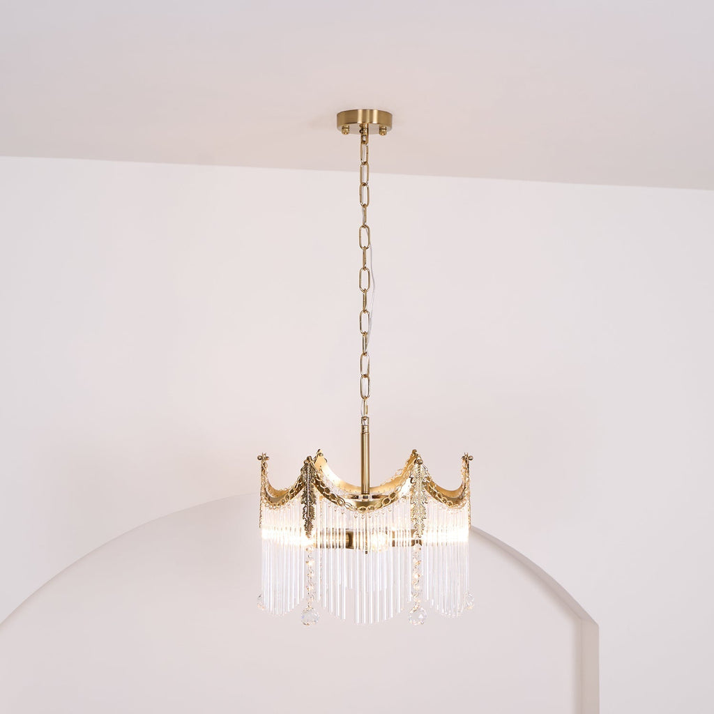 Mavora Brass Chandelier-Moonnatur