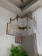 Mavora Brass Chandelier-Moonnatur