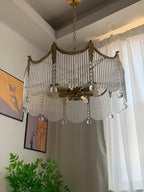 Mavora Brass Chandelier-Moonnatur