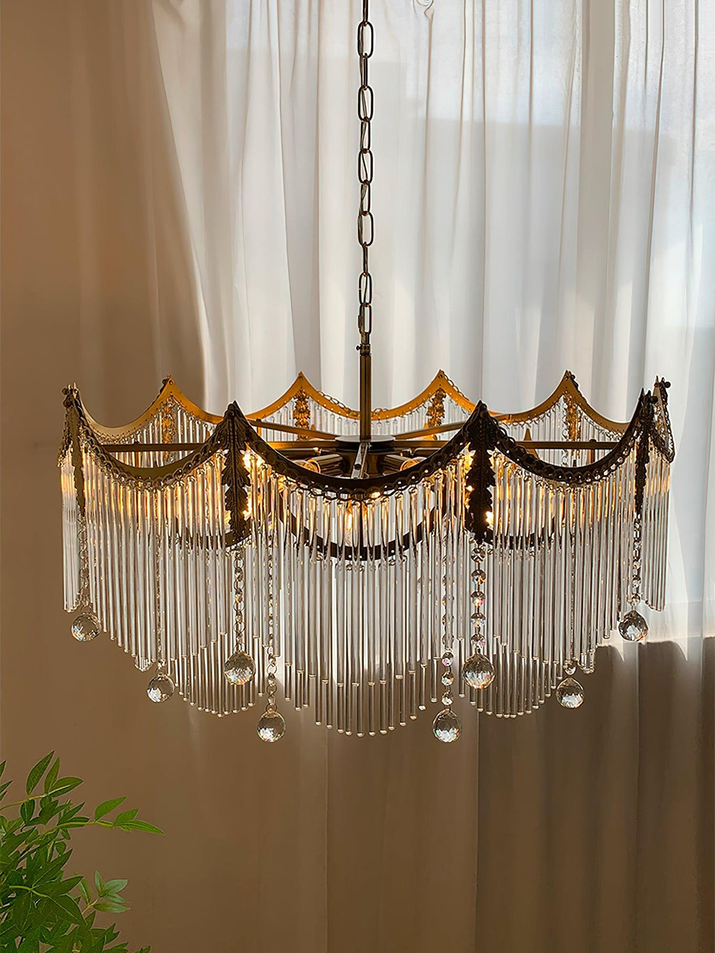 Mavora Brass Chandelier-Moonnatur