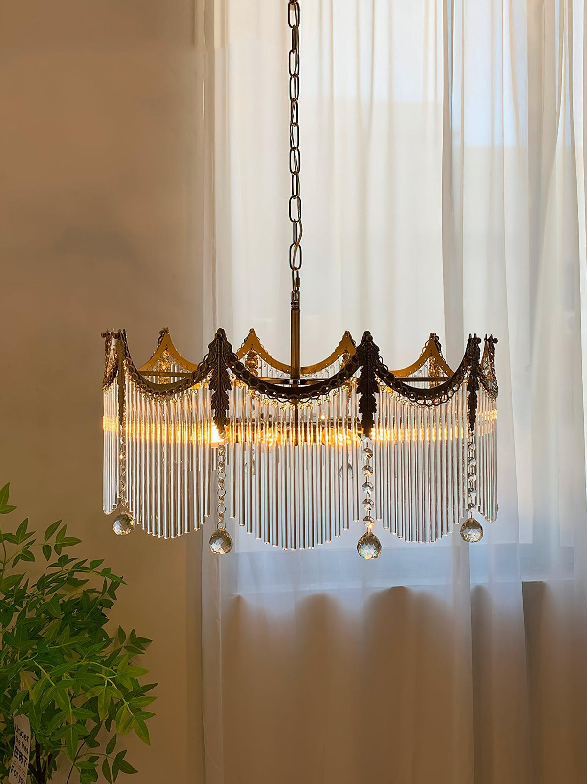 Mavora Brass Chandelier-Moonnatur