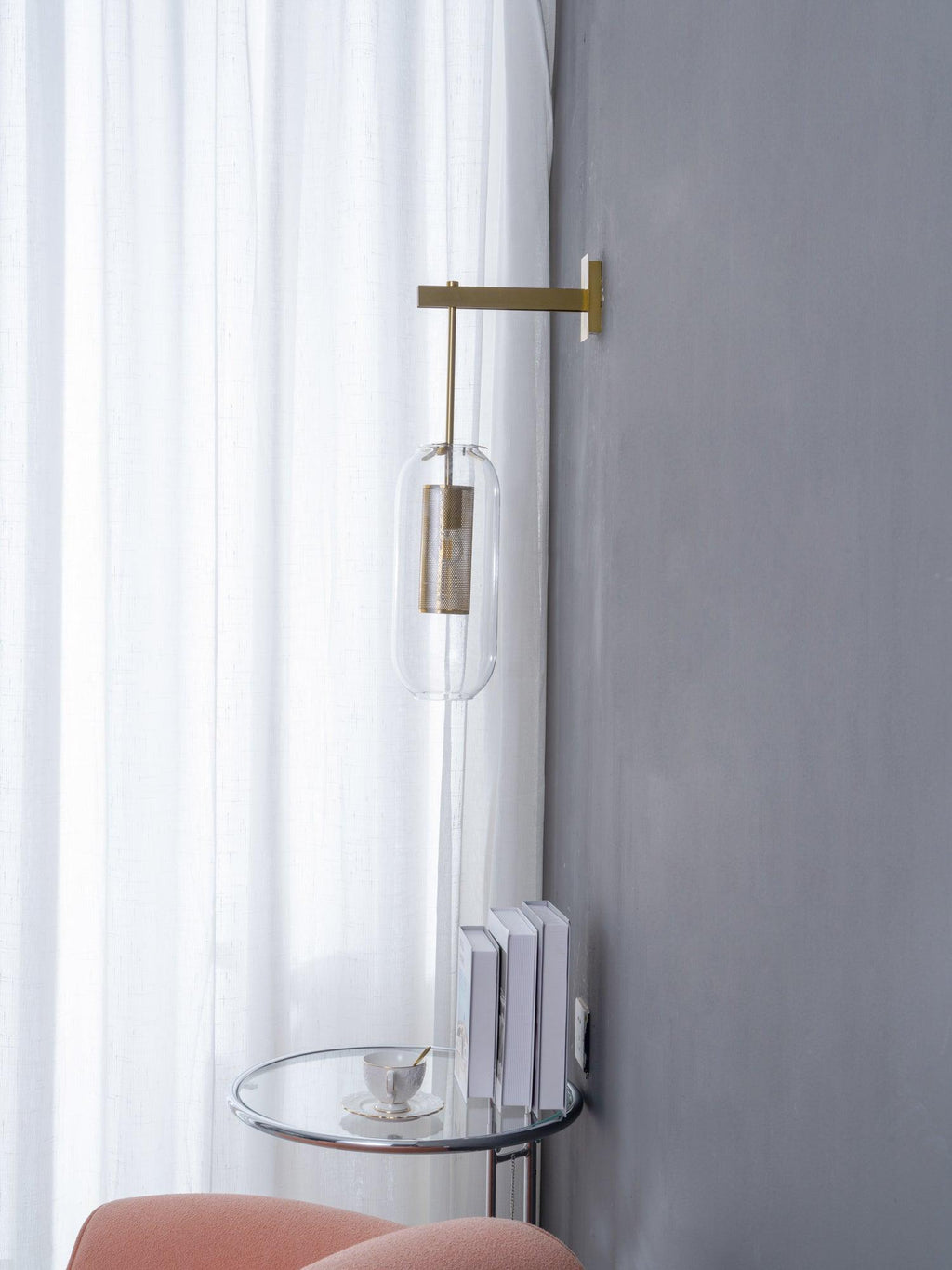 Jovara Glass Wall Light-Moonnatur