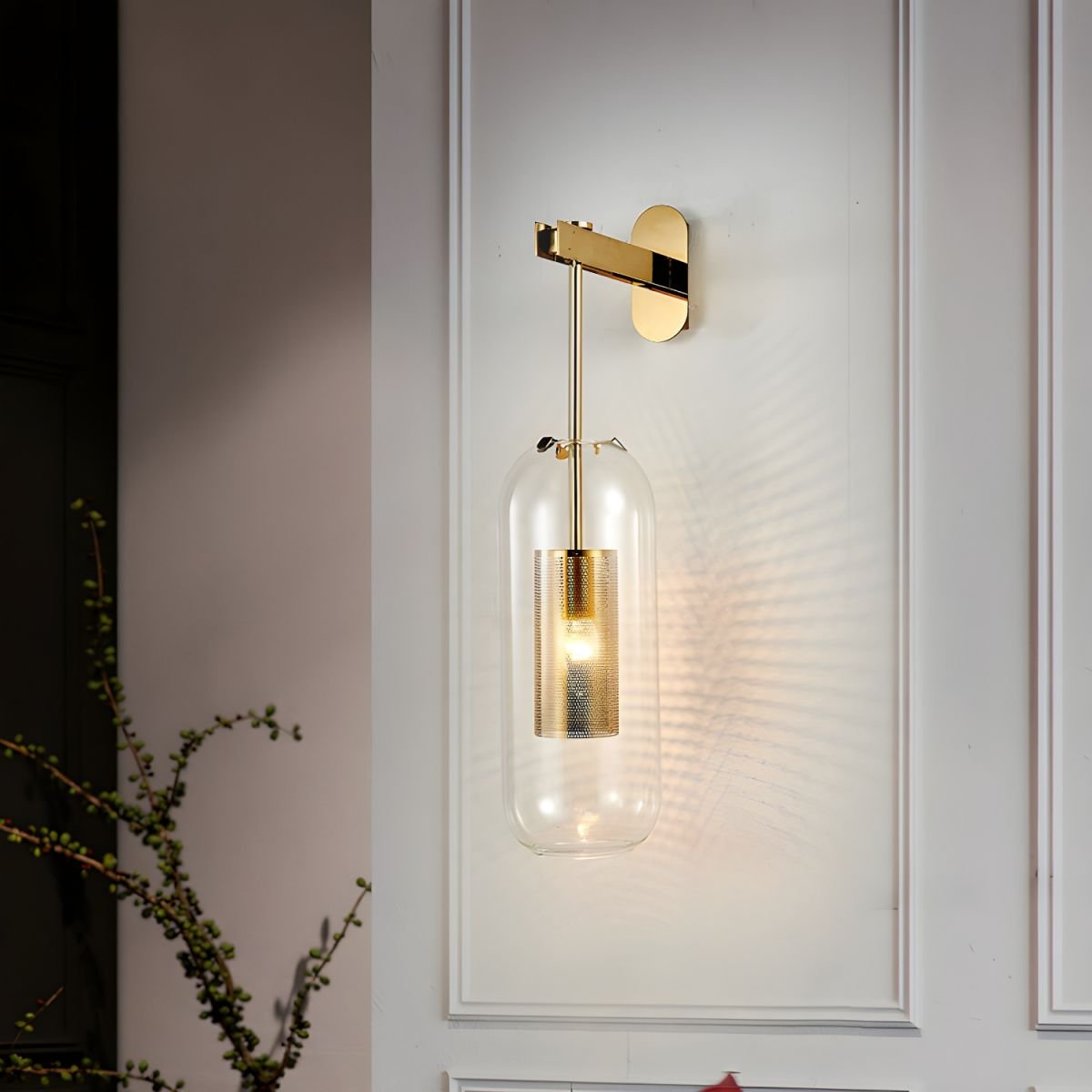 Jovara Glass Wall Light-Moonnatur