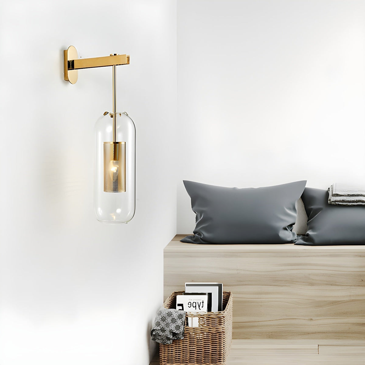 Jovara Glass Wall Light-Moonnatur