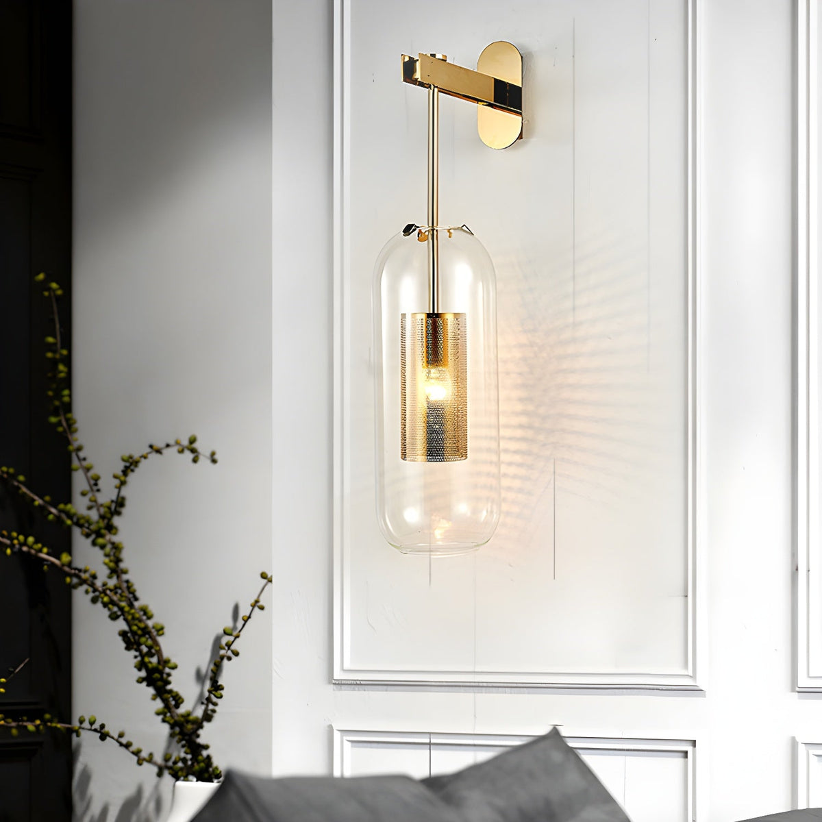 Jovara Glass Wall Light-Moonnatur