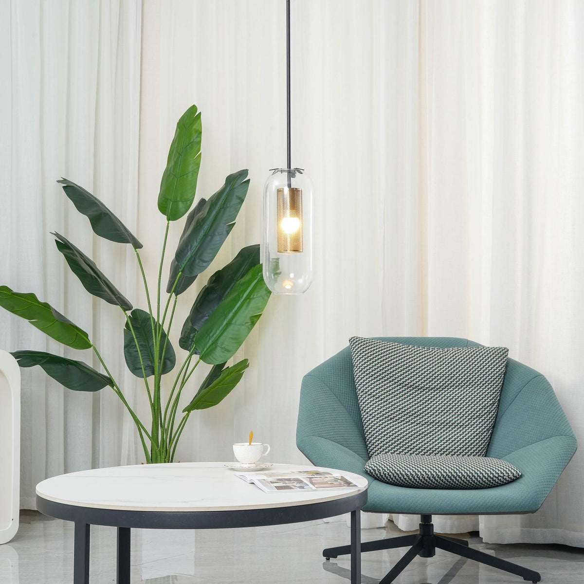 Orlenina Glass Pendant Light-Moonnatur