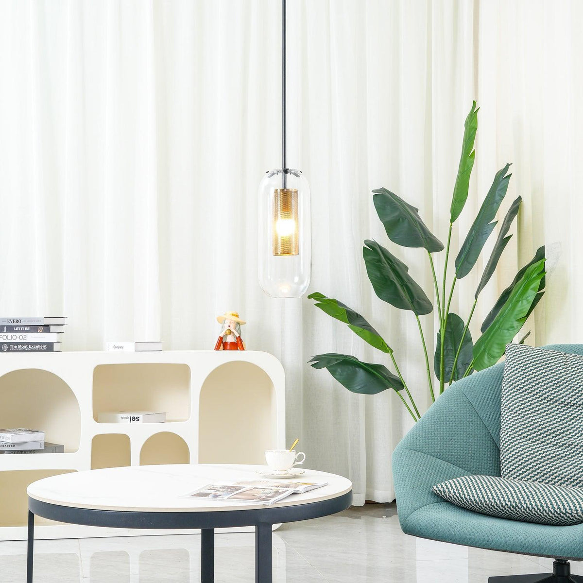Orlenina Glass Pendant Light-Moonnatur