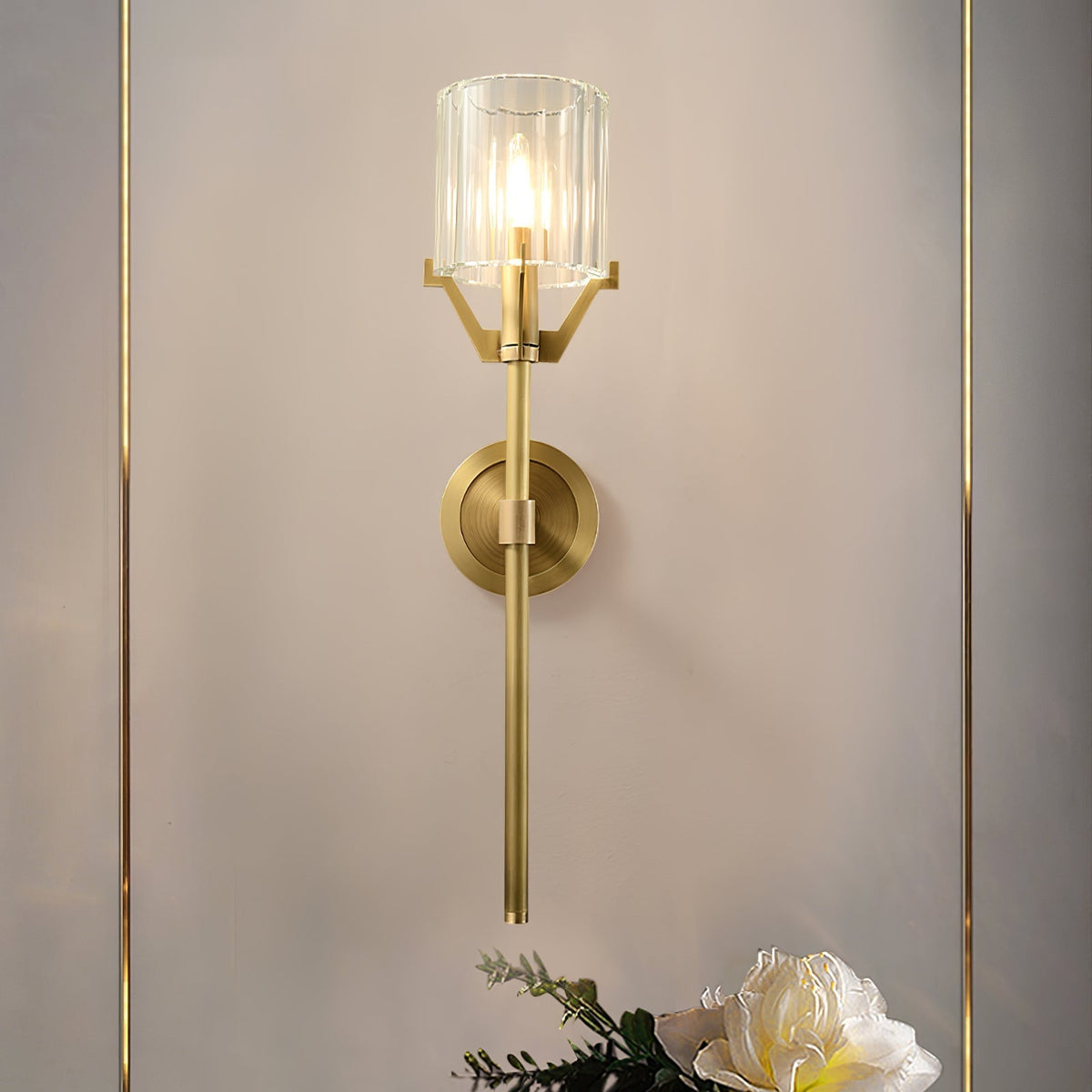 Elrenelle Glass Wall Light-Moonnatur