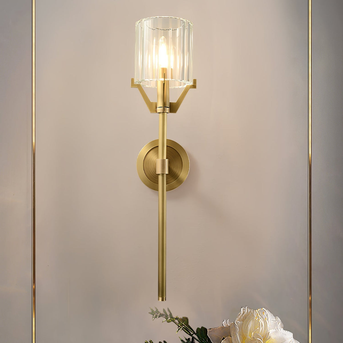 Elrenelle Glass Wall Light-Moonnatur