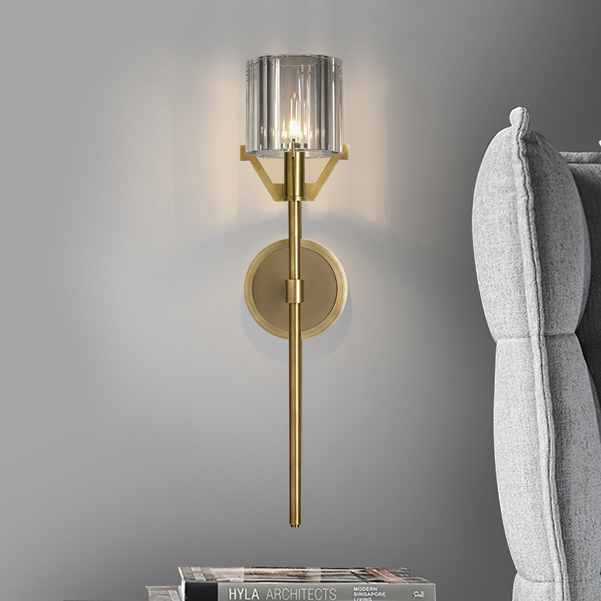 Elrenelle Glass Wall Light-Moonnatur