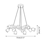 Cardelonna Fibreglass Chandelier-Moonnatur