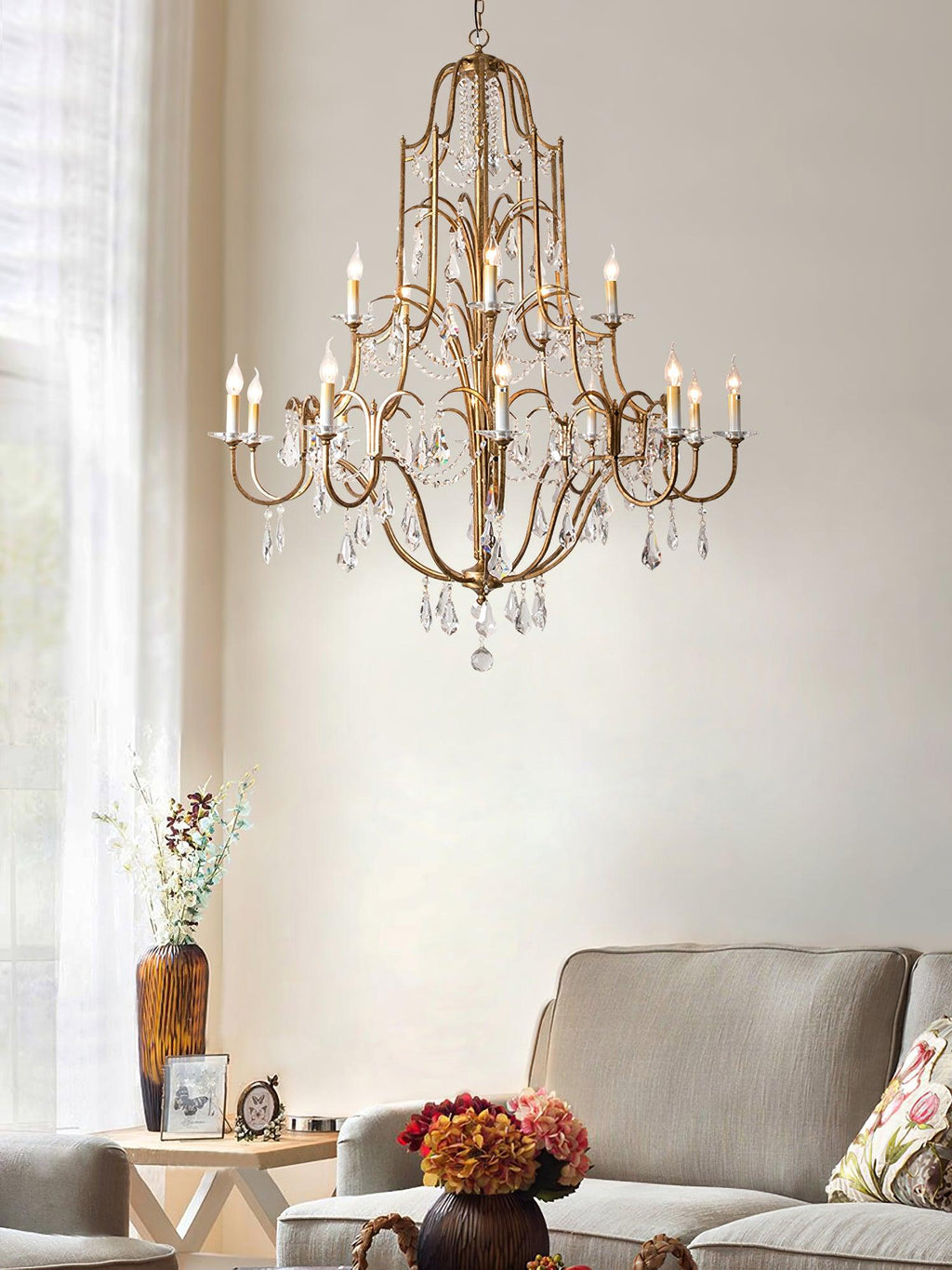 Idenena Crystal Chandelier-Moonnatur