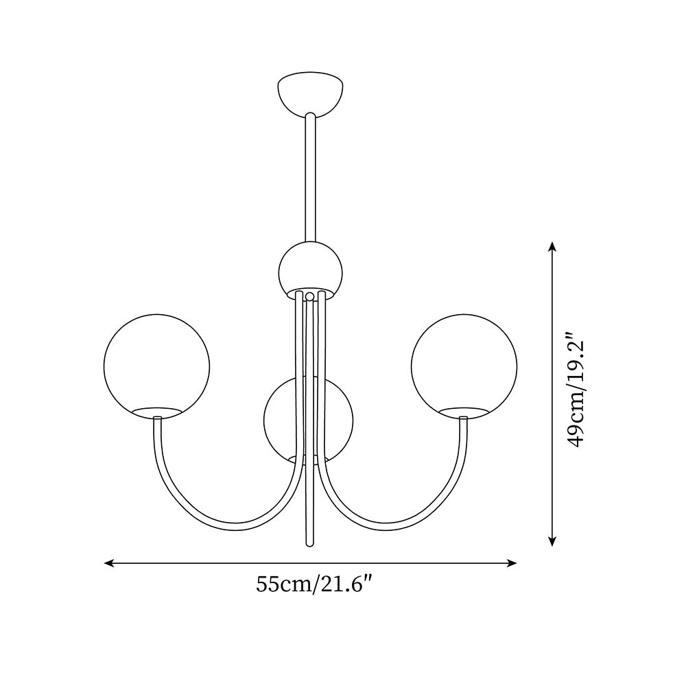 Faldenara Glass Chandelier-Moonnatur
