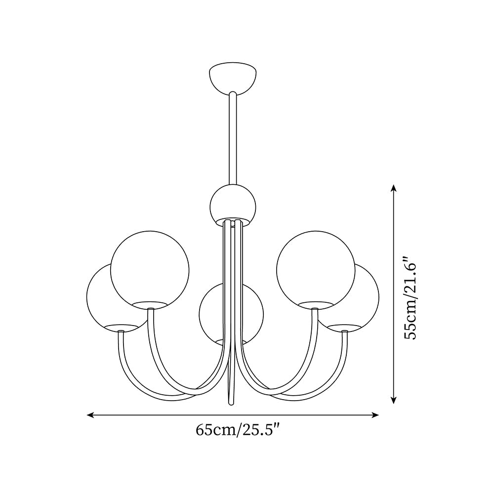 Faldenara Glass Chandelier-Moonnatur