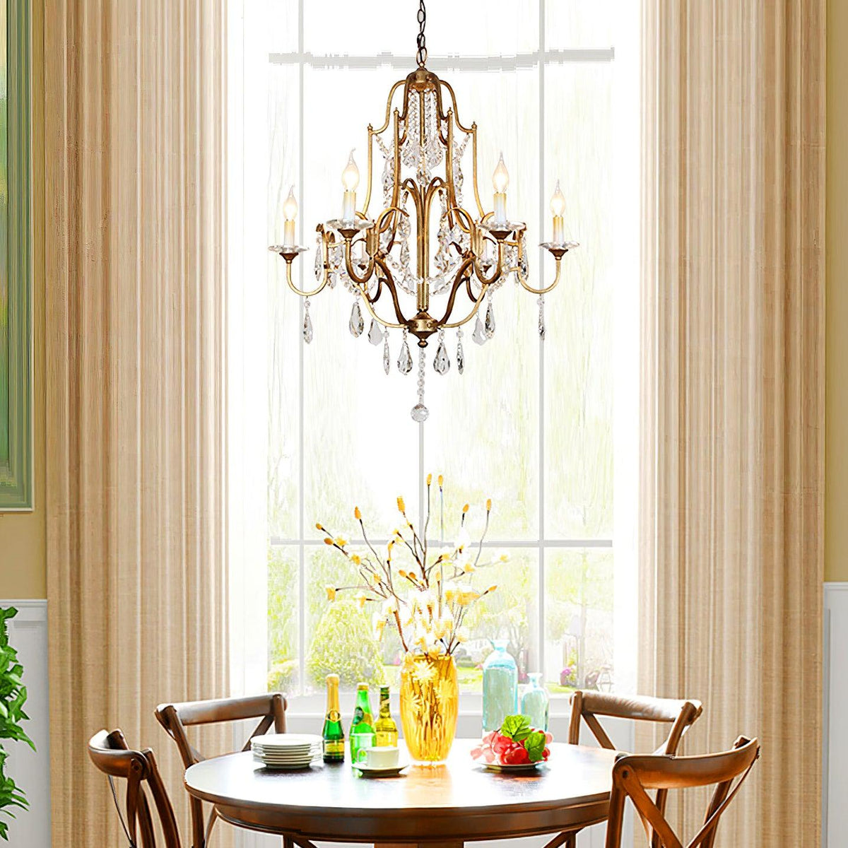 Idenena Crystal Chandelier-Moonnatur