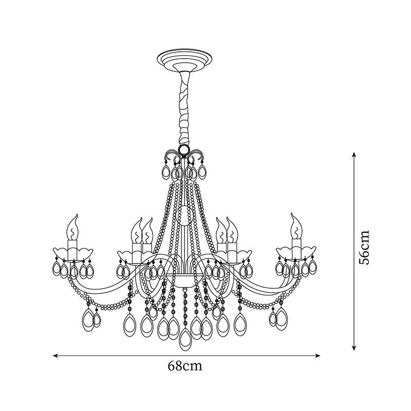 Savenvale Crystal Chandelier-Moonnatur
