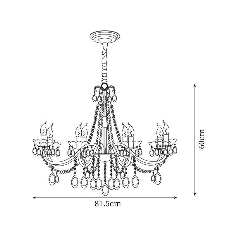 Savenvale Crystal Chandelier-Moonnatur