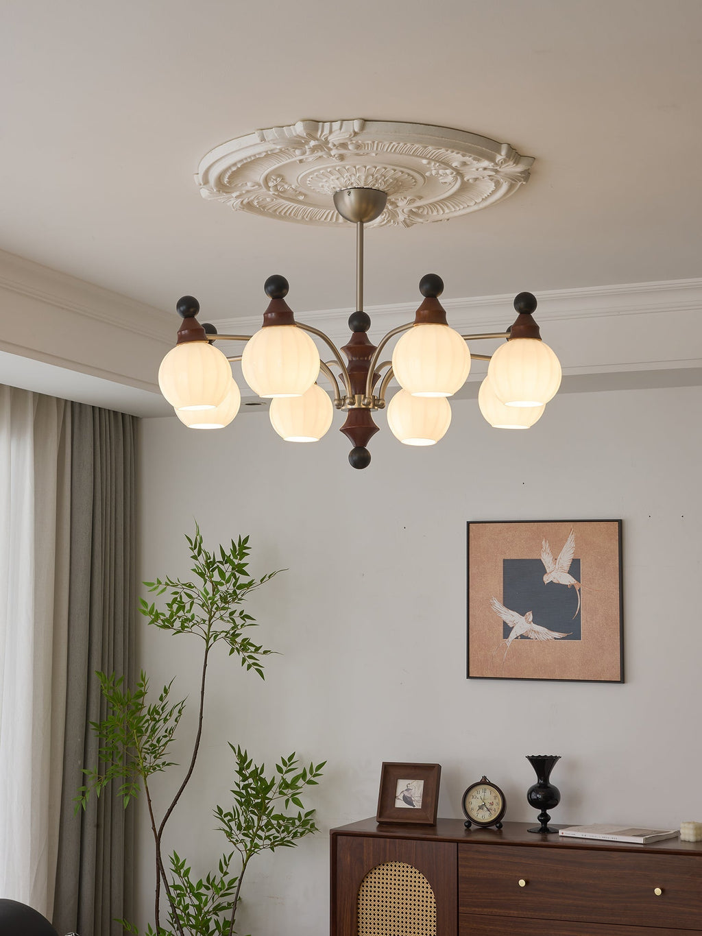 Floravenn Wood Chandelier-Moonnatur