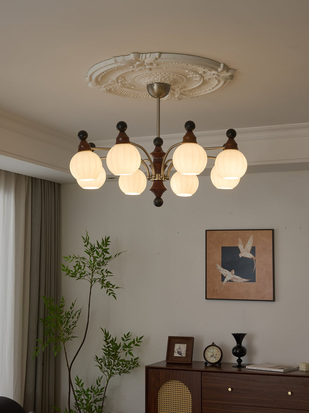 Floravenn Wood Chandelier-Moonnatur