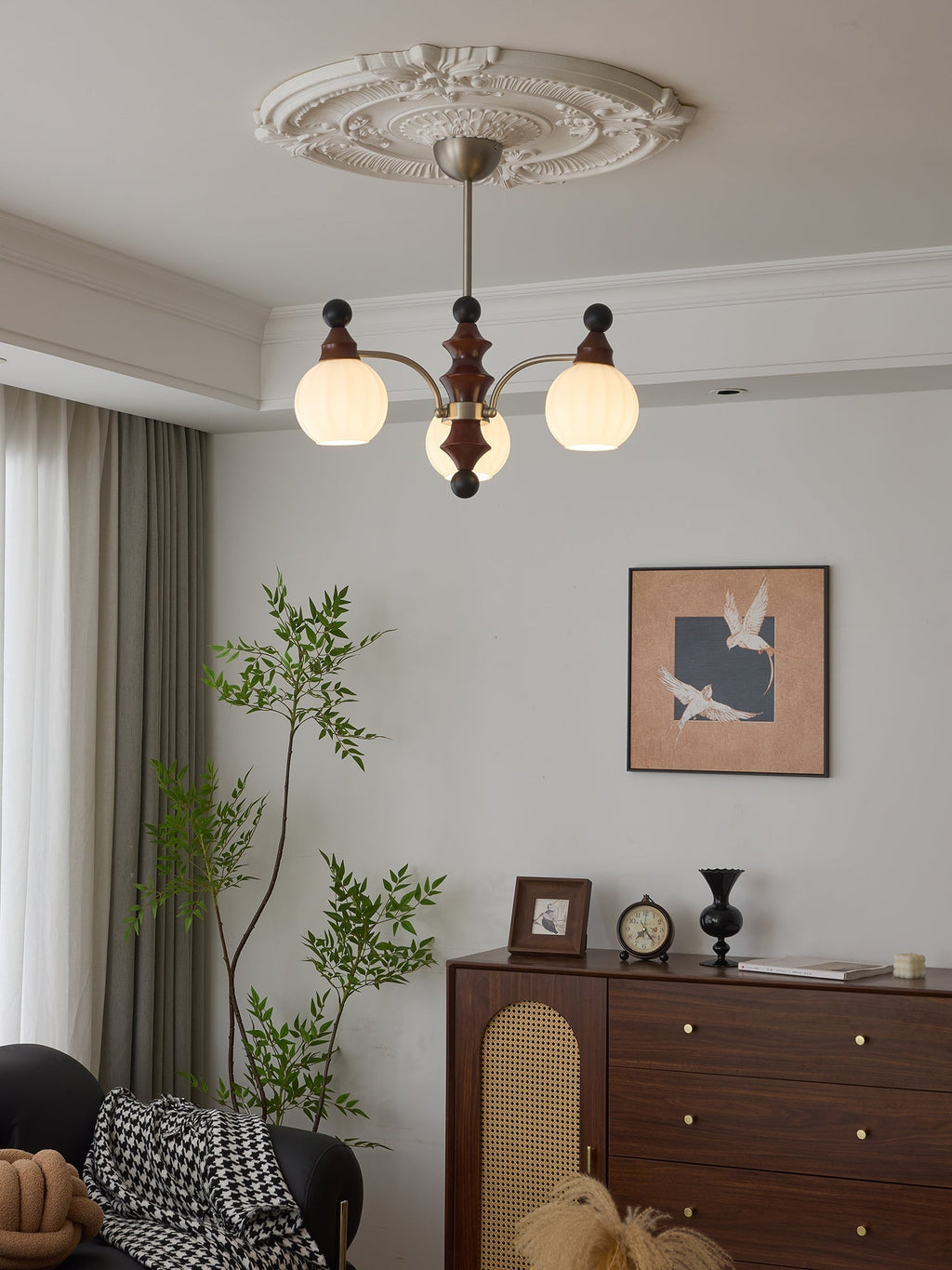Floravenn Wood Chandelier-Moonnatur