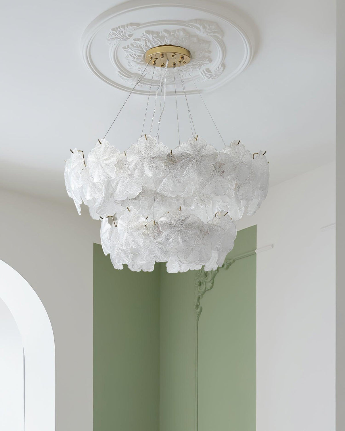 Fenrenwynne Glass Chandelier-Moonnatur