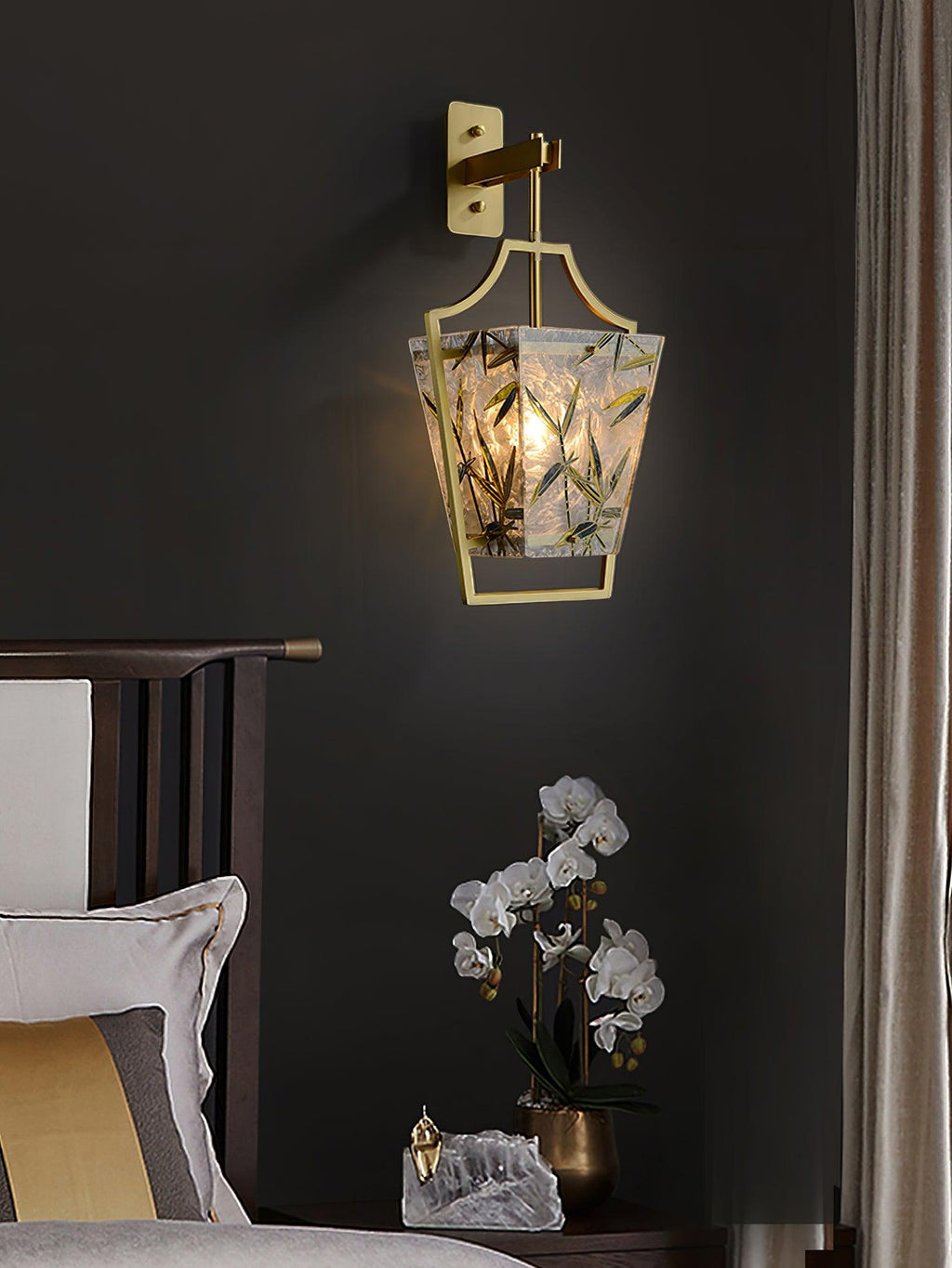 Cumberrose Stained Glass Ceiling Light-Moonnatur