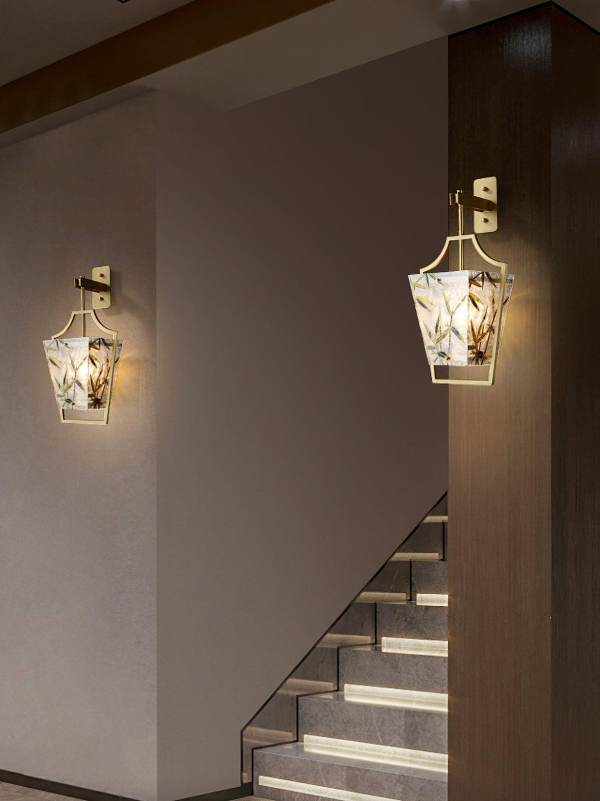Cumberrose Stained Glass Ceiling Light-Moonnatur