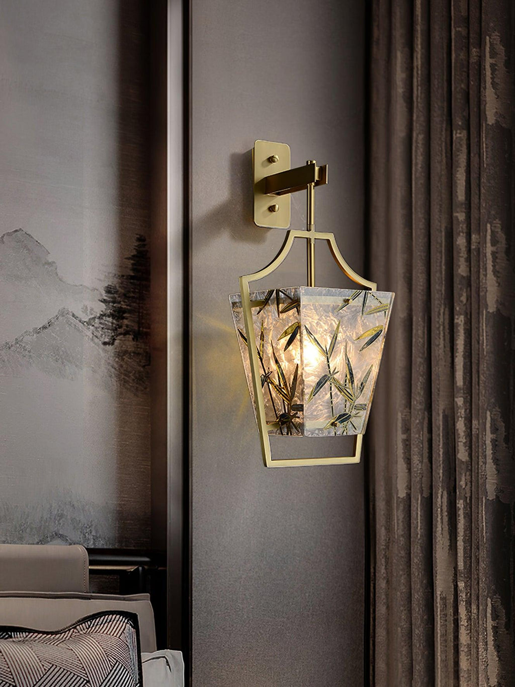 Cumberrose Stained Glass Ceiling Light-Moonnatur