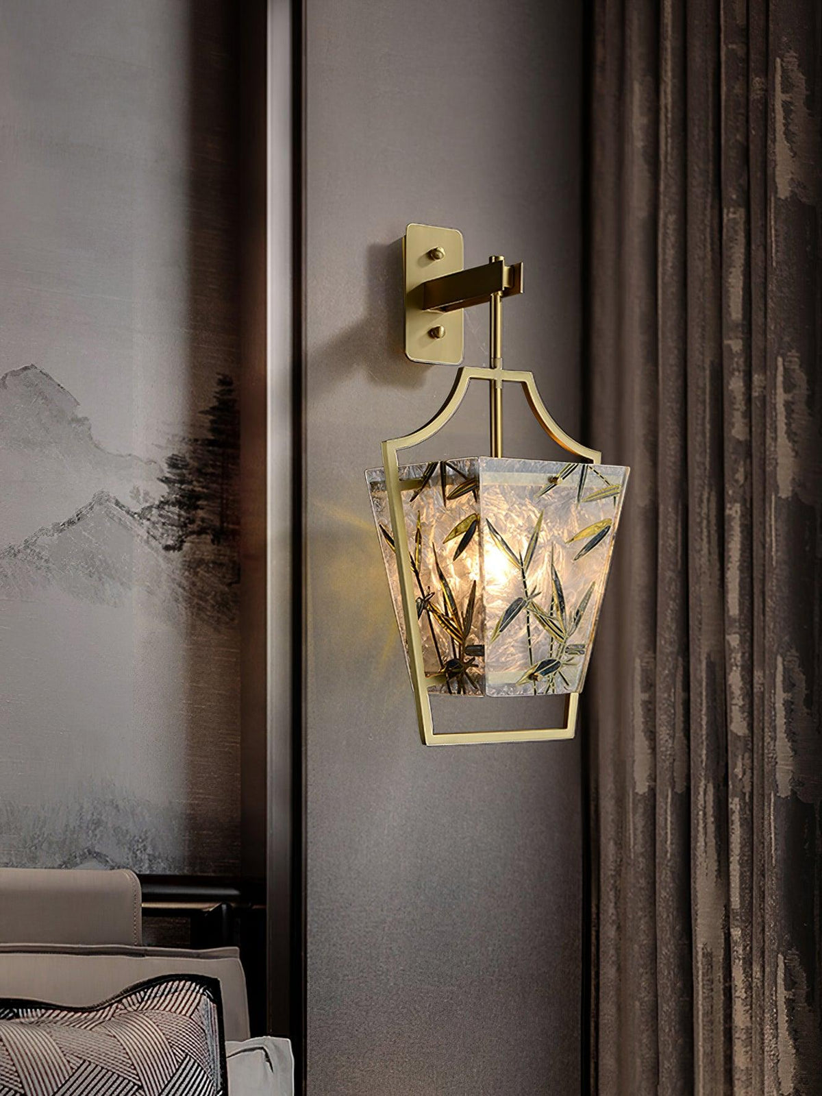 Cumberrose Stained Glass Ceiling Light-Moonnatur