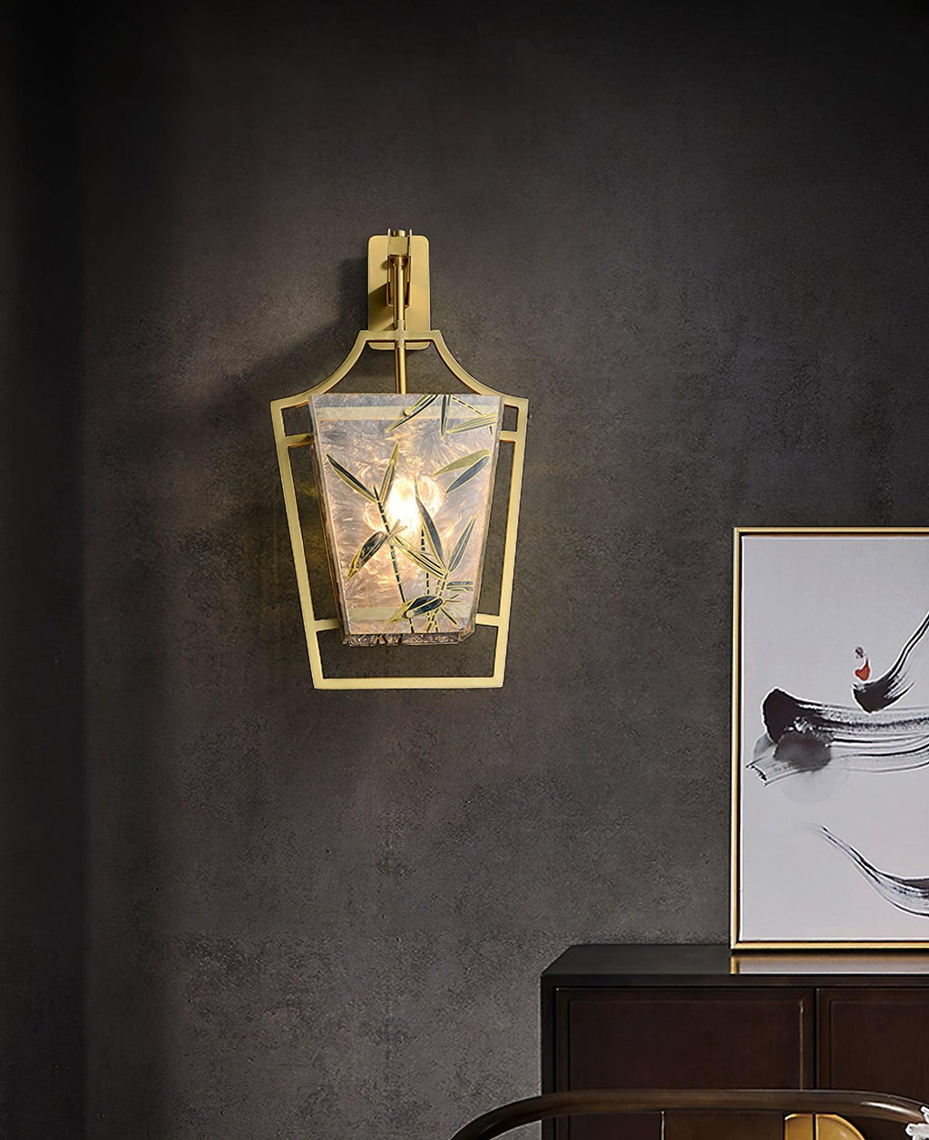 Cumberrose Stained Glass Ceiling Light-Moonnatur