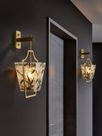 Cumberrose Stained Glass Ceiling Light-Moonnatur