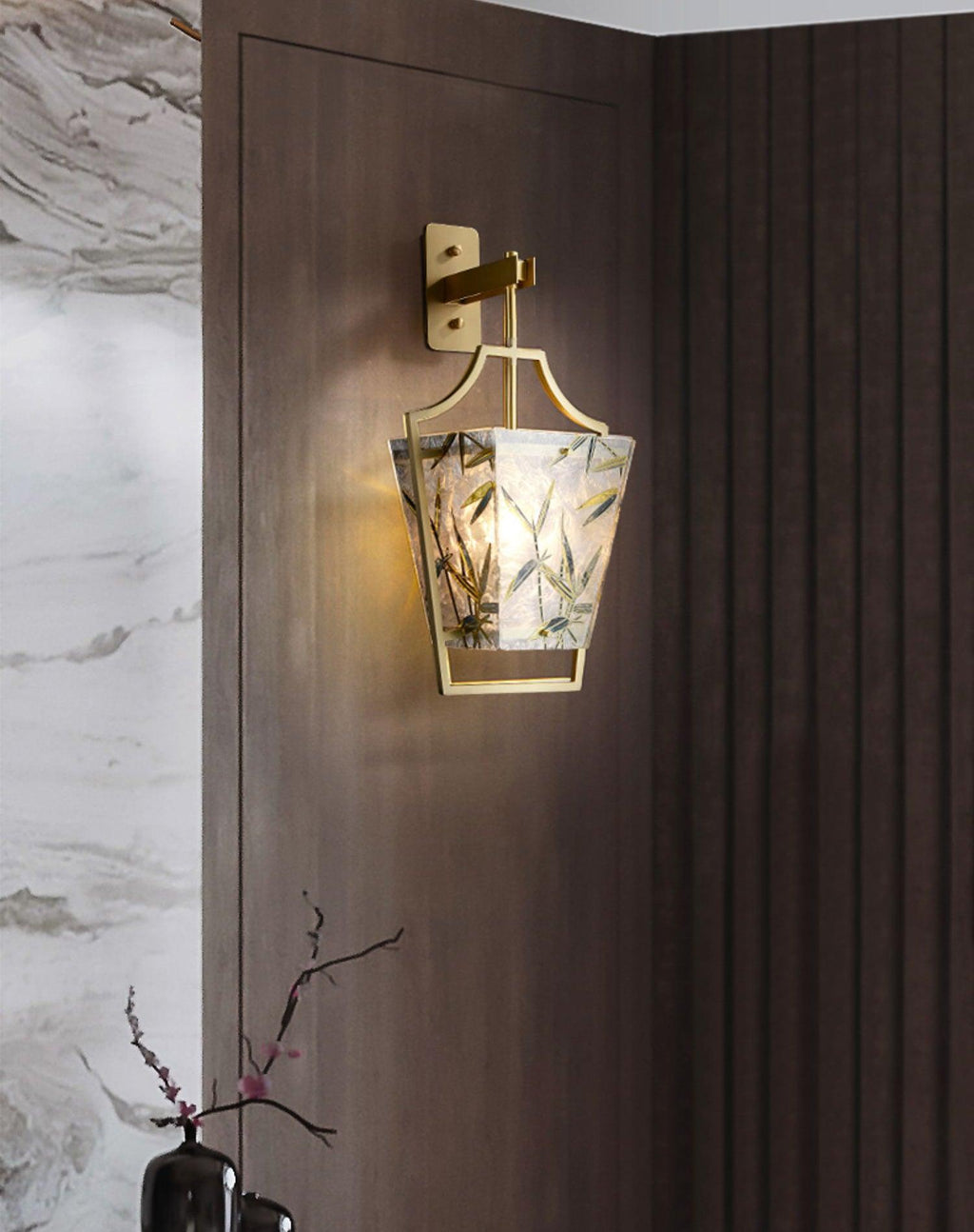 Cumberrose Stained Glass Ceiling Light-Moonnatur