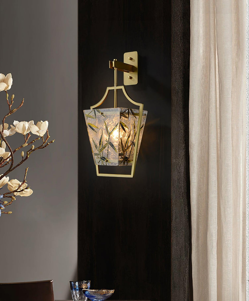Cumberrose Stained Glass Ceiling Light-Moonnatur