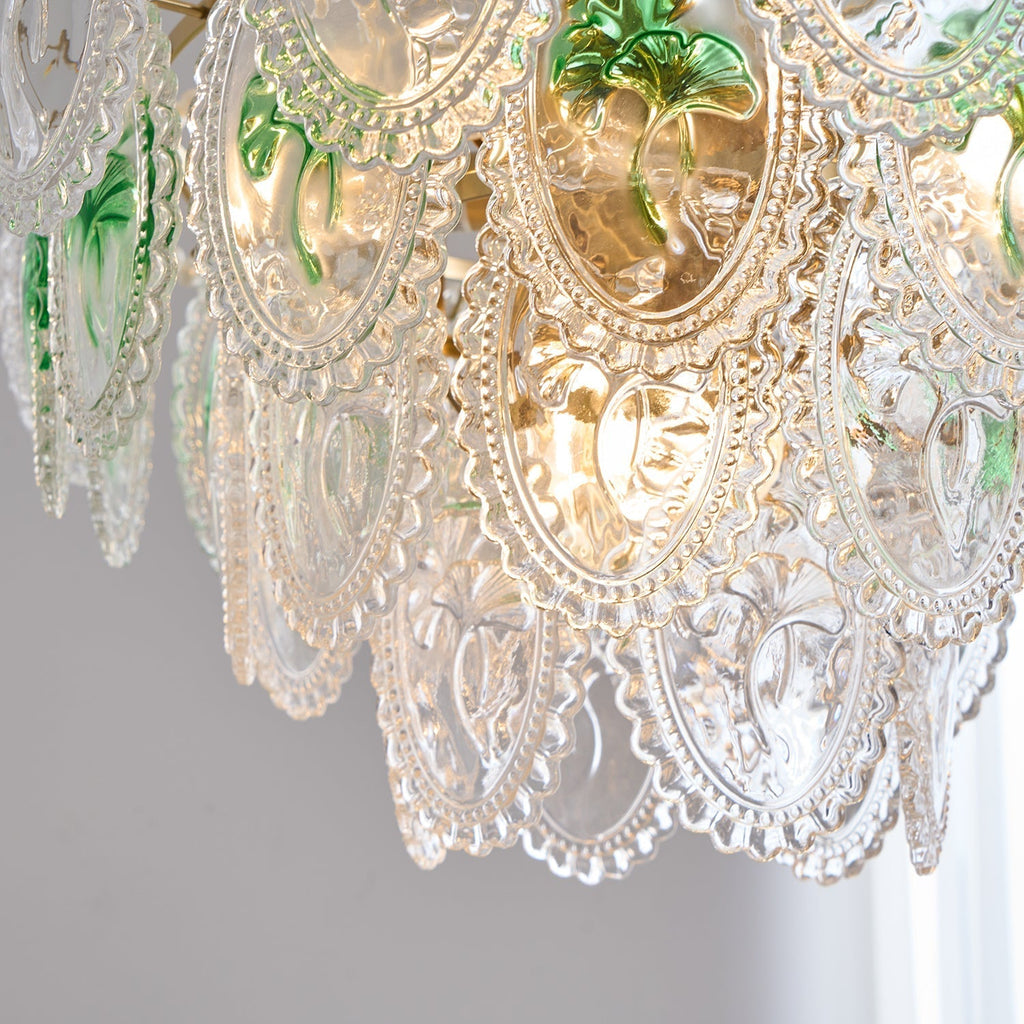 Whitenwynne Glass Chandelier-Moonnatur