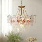 Whitenwynne Glass Chandelier-Moonnatur