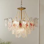 Whitenwynne Glass Chandelier-Moonnatur