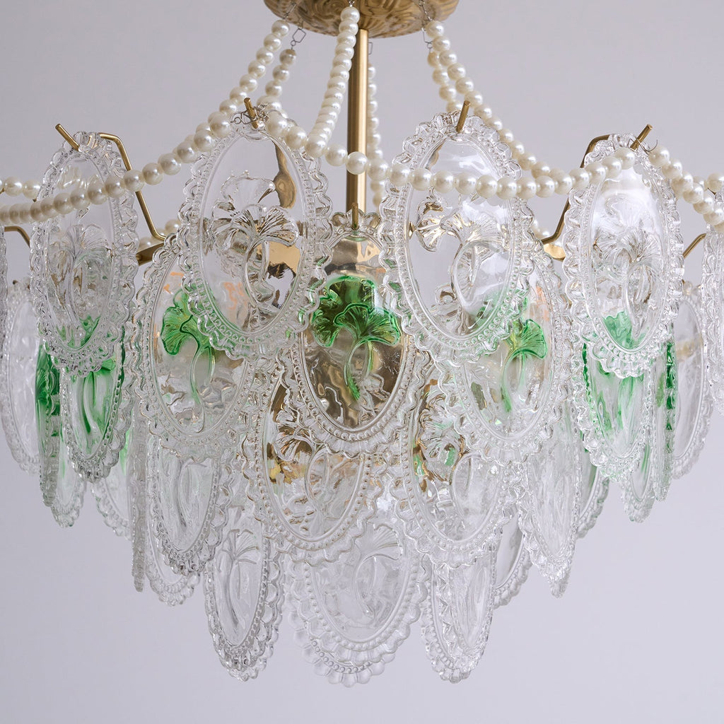Whitenwynne Glass Chandelier-Moonnatur