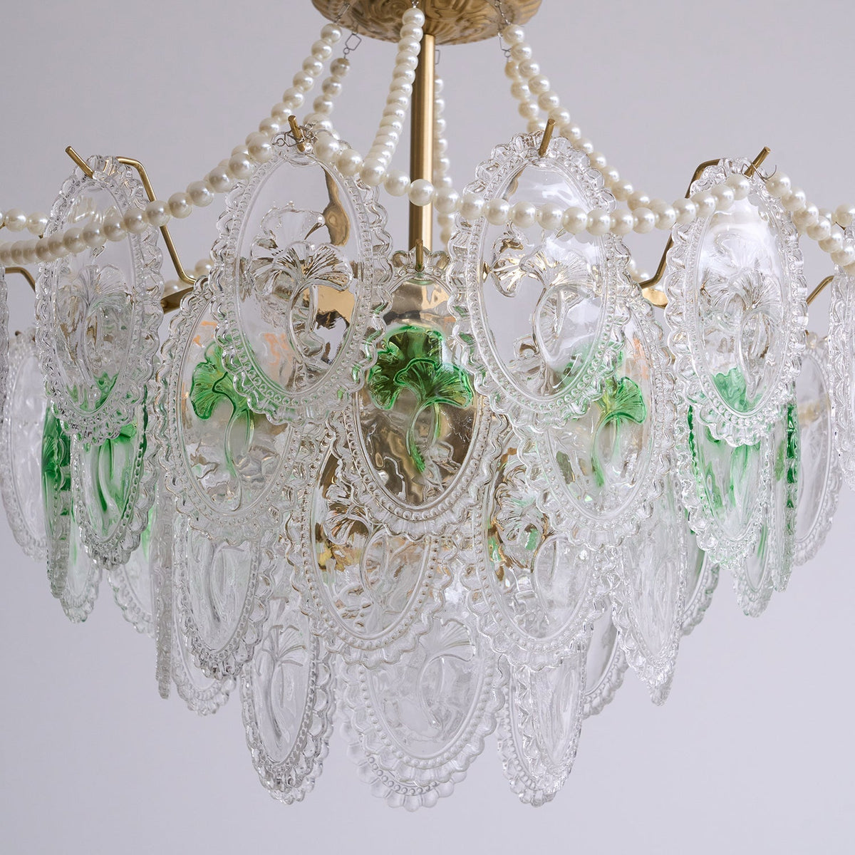 Whitenwynne Glass Chandelier-Moonnatur