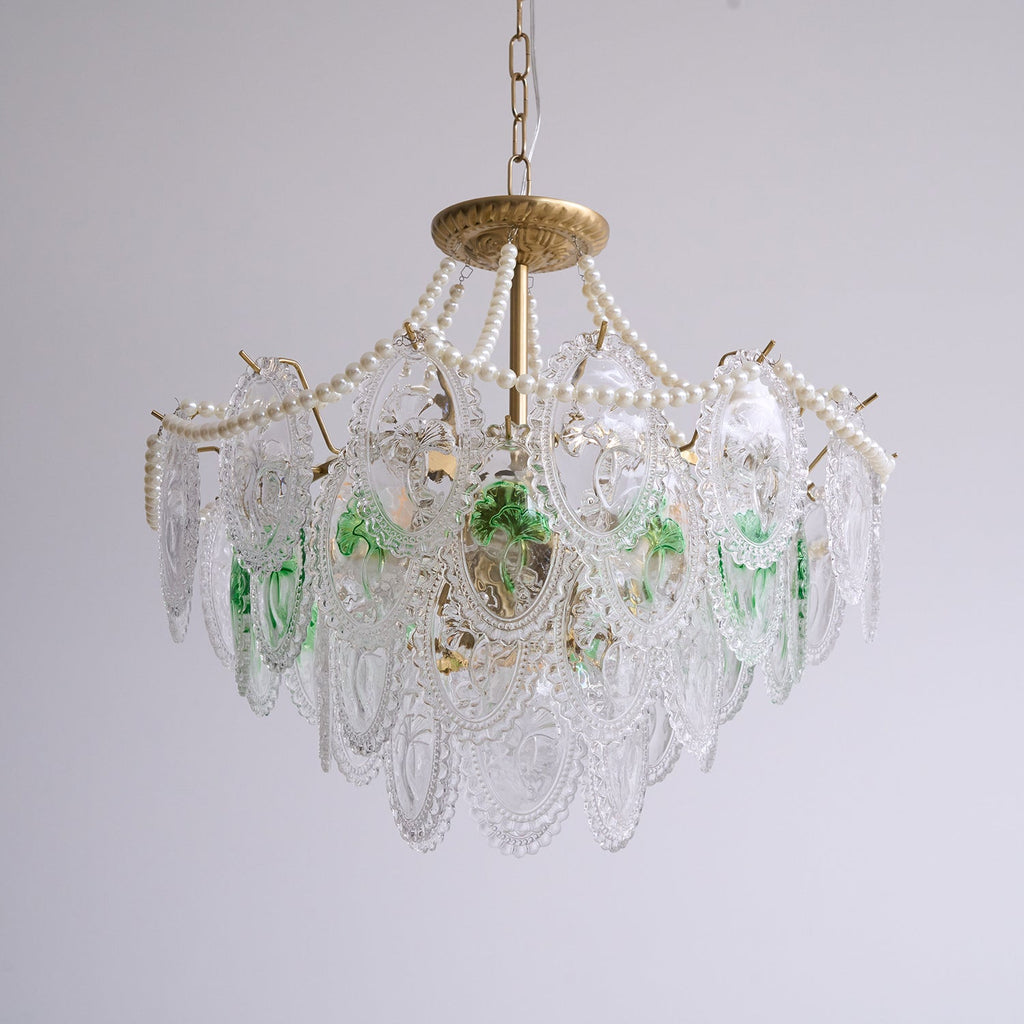 Whitenwynne Glass Chandelier-Moonnatur