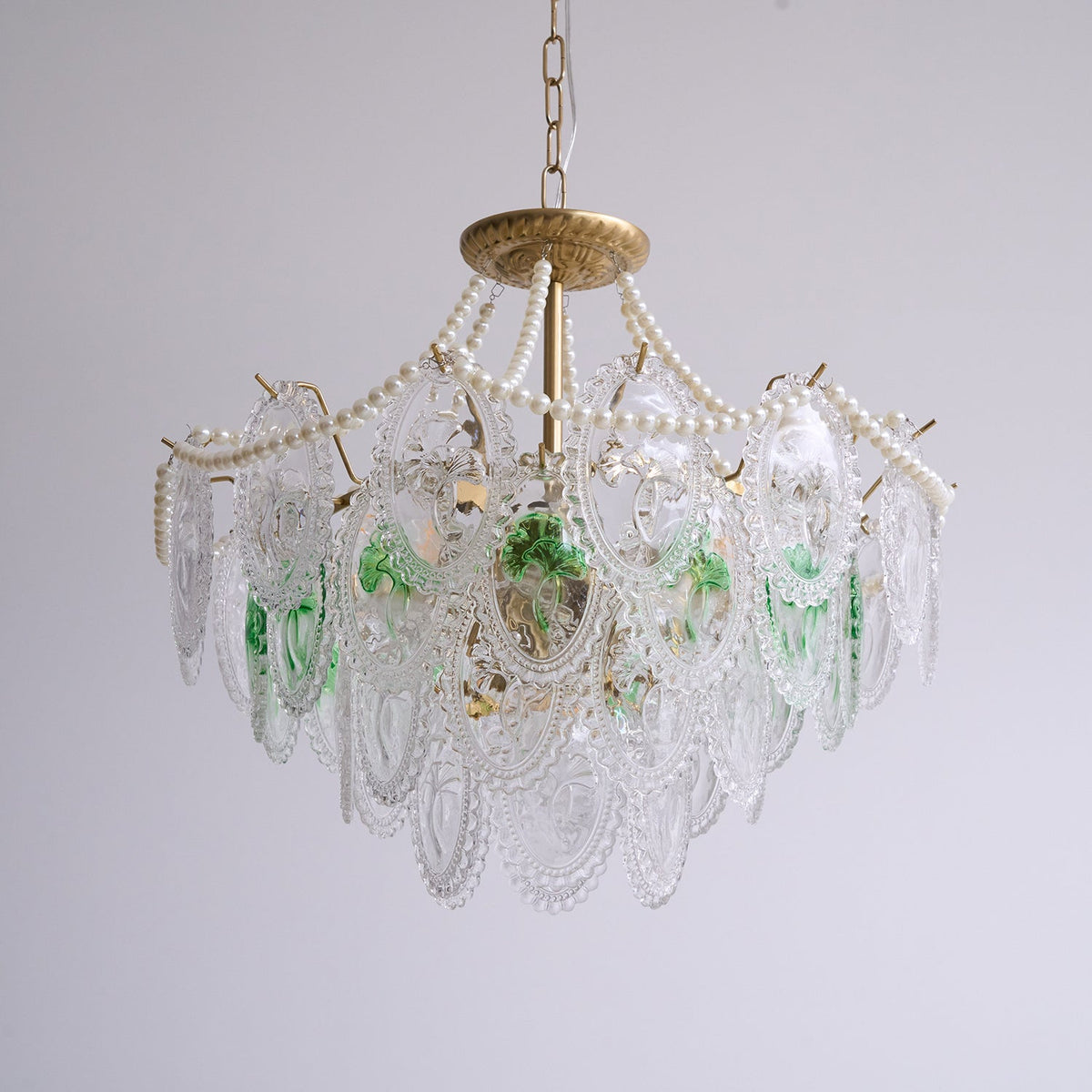 Whitenwynne Glass Chandelier-Moonnatur