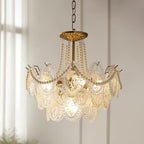 Whitenwynne Glass Chandelier-Moonnatur
