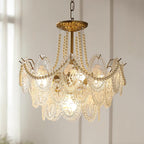 Whitenwynne Glass Chandelier-Moonnatur