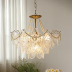 Whitenwynne Glass Chandelier-Moonnatur