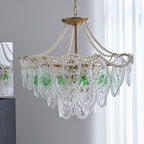 Whitenwynne Glass Chandelier-Moonnatur