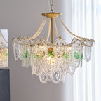 Whitenwynne Glass Chandelier-Moonnatur