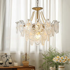 Whitenwynne Glass Chandelier-Moonnatur