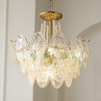 Whitenwynne Glass Chandelier-Moonnatur