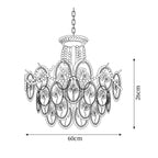 Whitenwynne Glass Chandelier-Moonnatur