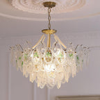 Whitenwynne Glass Chandelier-Moonnatur